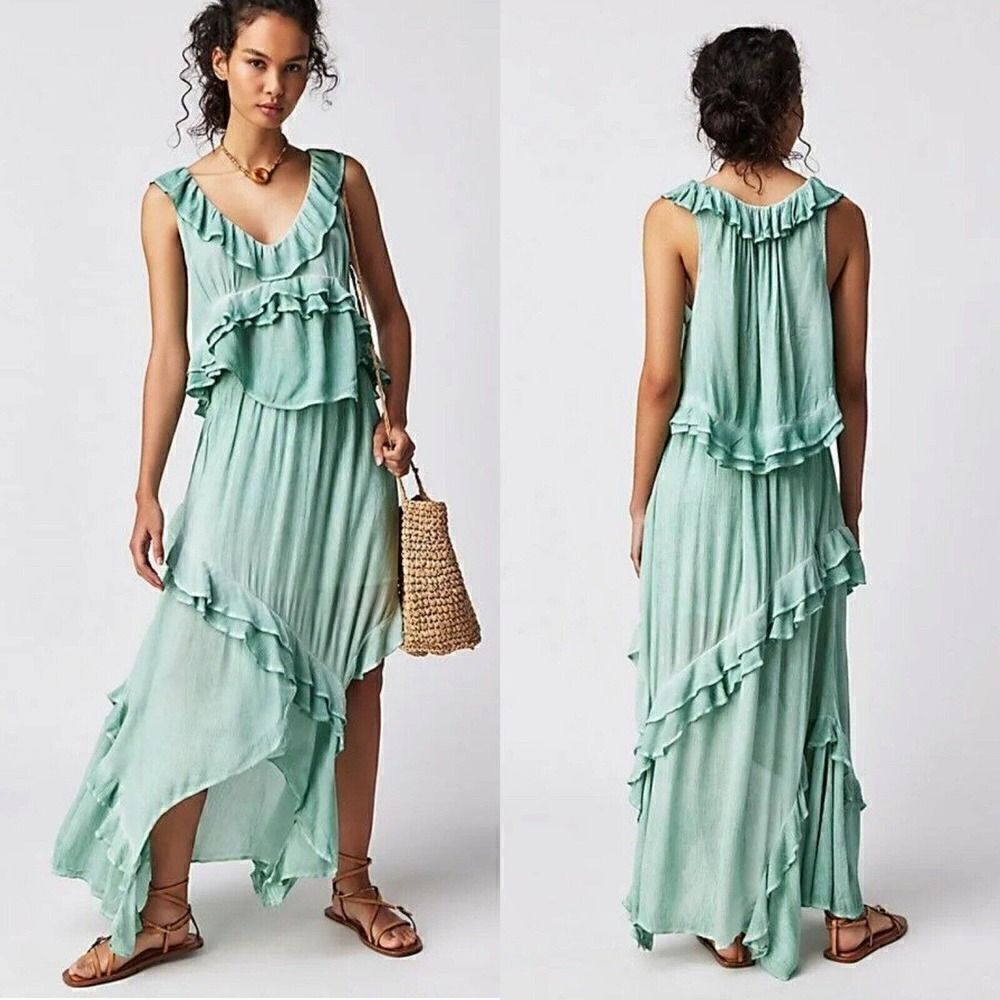 Free People If Only two piece skirt top set Harbor outfit dress Size XS NWOT
